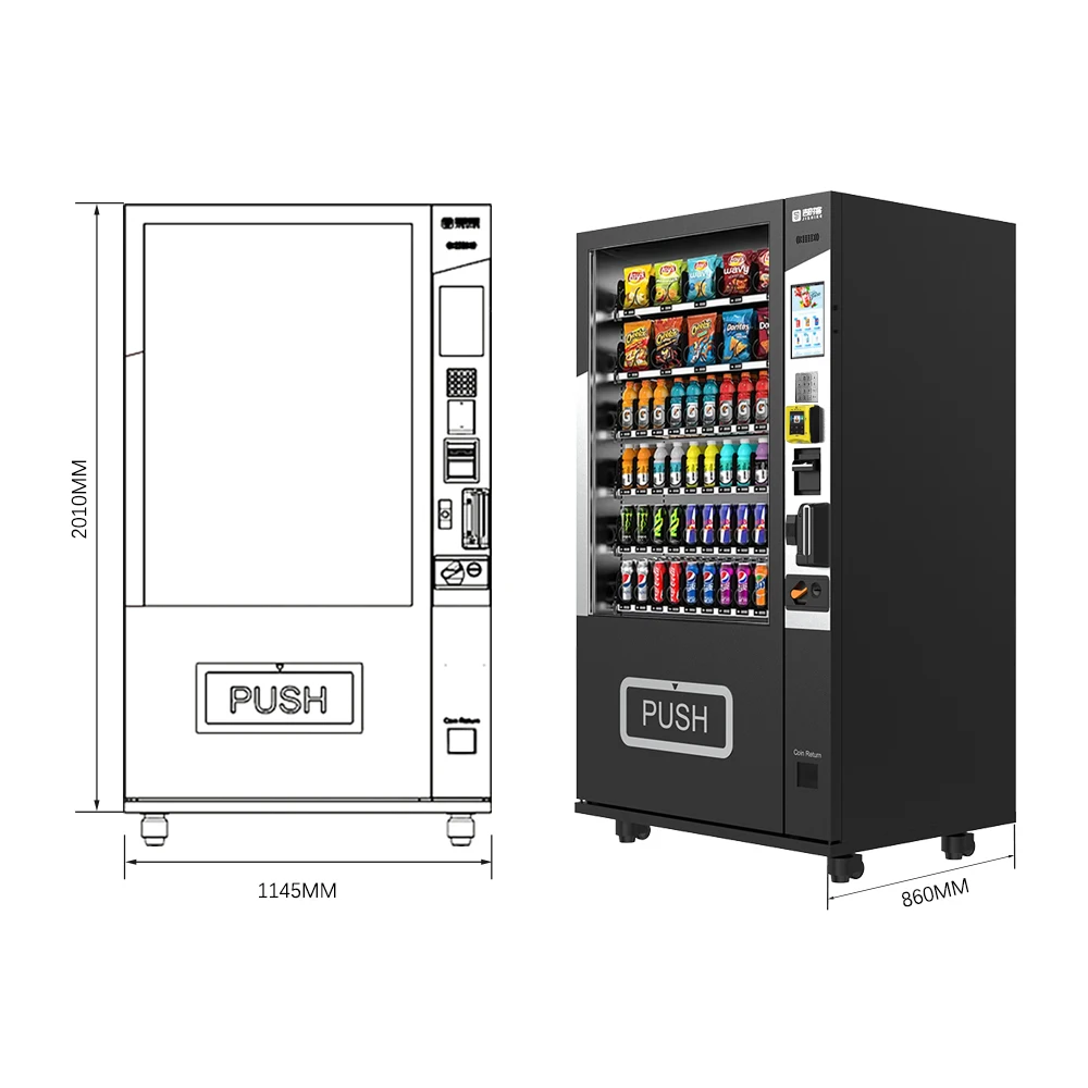 JSK Germany Standard Snack Vending Machine Distributeur Automatique De Boissons Smart Vending Machine For Foods And Drinks
