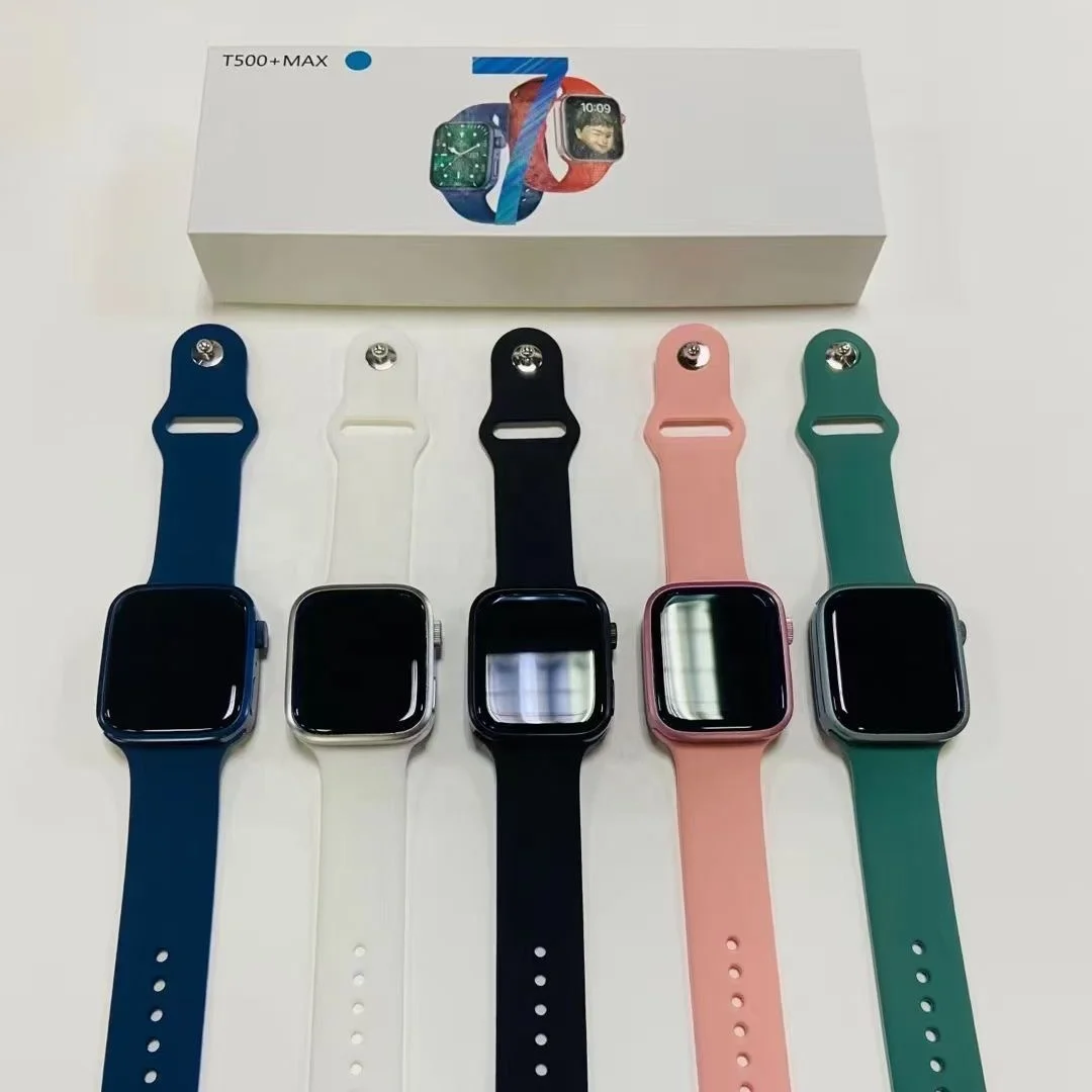 Новинка 2022, Смарт-часы t500 + MAX, T500, T500PLUS, серия серии 7, мобильные телефоны, спортивные Смарт-часы reloj на android 7 2021