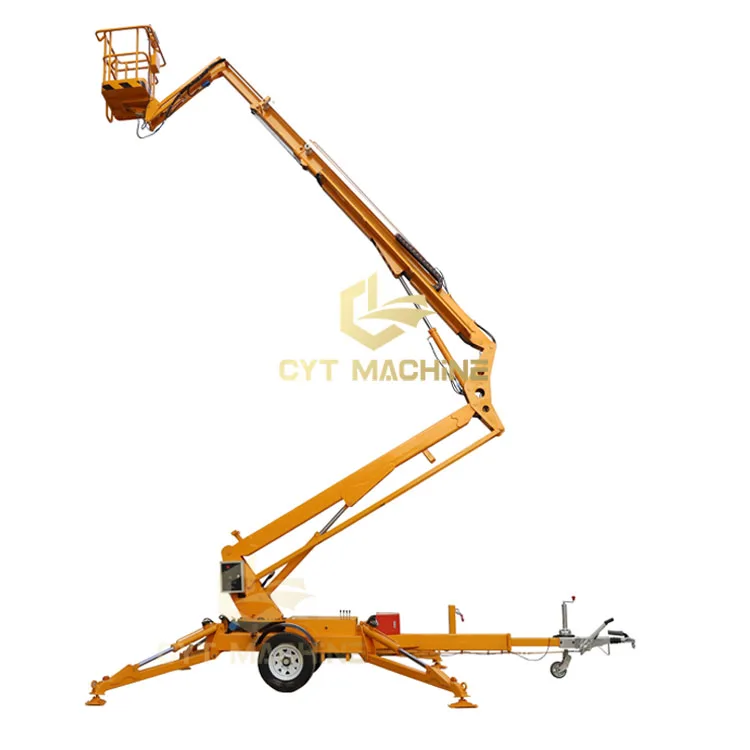 8-22m Towable Boom Lift Hydraulic Articulated Boom Lift Aerial Work Platform