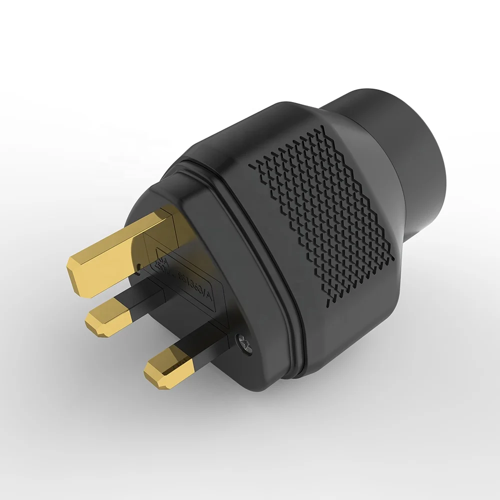 Viborg Pure Copper Gold Rhodium Silver Plated 13A Mains Power Plug UK Connectors UK Power Plugs