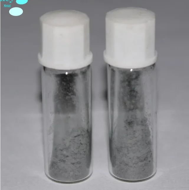 Rhodium Metal Catalysts Sponge Powder Price 99.9% Rhodium Gray Black Nano Rhodium Powder