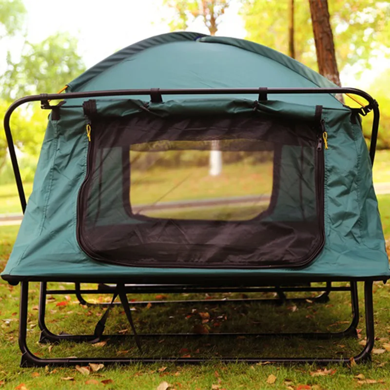 2024 factory direct sales outdoor double tent rainstorm off the ground sunscreen camping must-have fishing portable tent