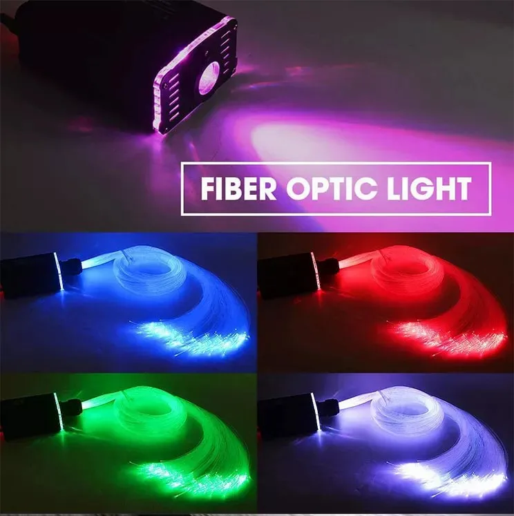 Пульт дистанционного управления RGB RGBW цветная наружная смена вестибюля крыша зала для вечеринки потолочные украшения светодиодные волоконно-оптические огни двигатель