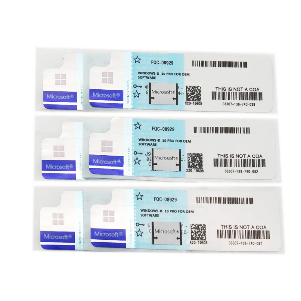 Wholesale windows 10 Professional Key Win Pro 10 64/32Bit COA sticker Genuine window 10 pro