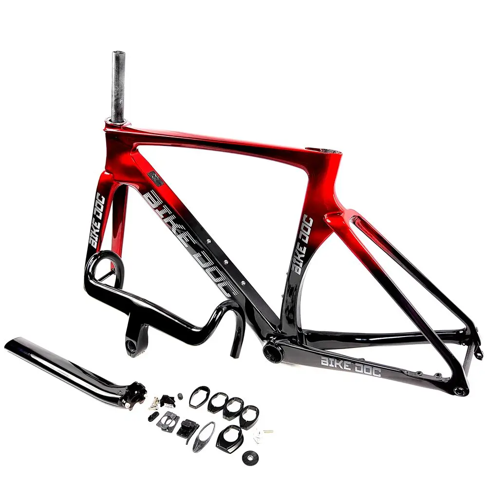 Дисковый тормоз BIKEDOC HQR37 для подъема по дороге велосипедная Рама с внутренним кабелем карбоновая рама шоссейного велосипеда со встроенным