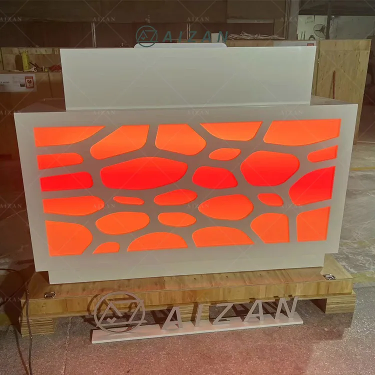 RGB led lighted small size mini led bar counter luxury bar table for night club cocktail disco wine pub hookah lounge