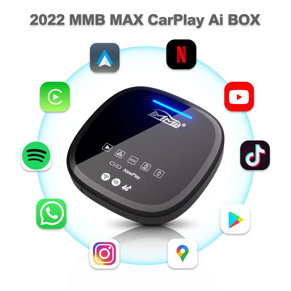 Xlintek Android 10 Carplay Ai Box For Universal Mini Android Gps Carplay Box Wireless Carplay Dongle With Google Store
