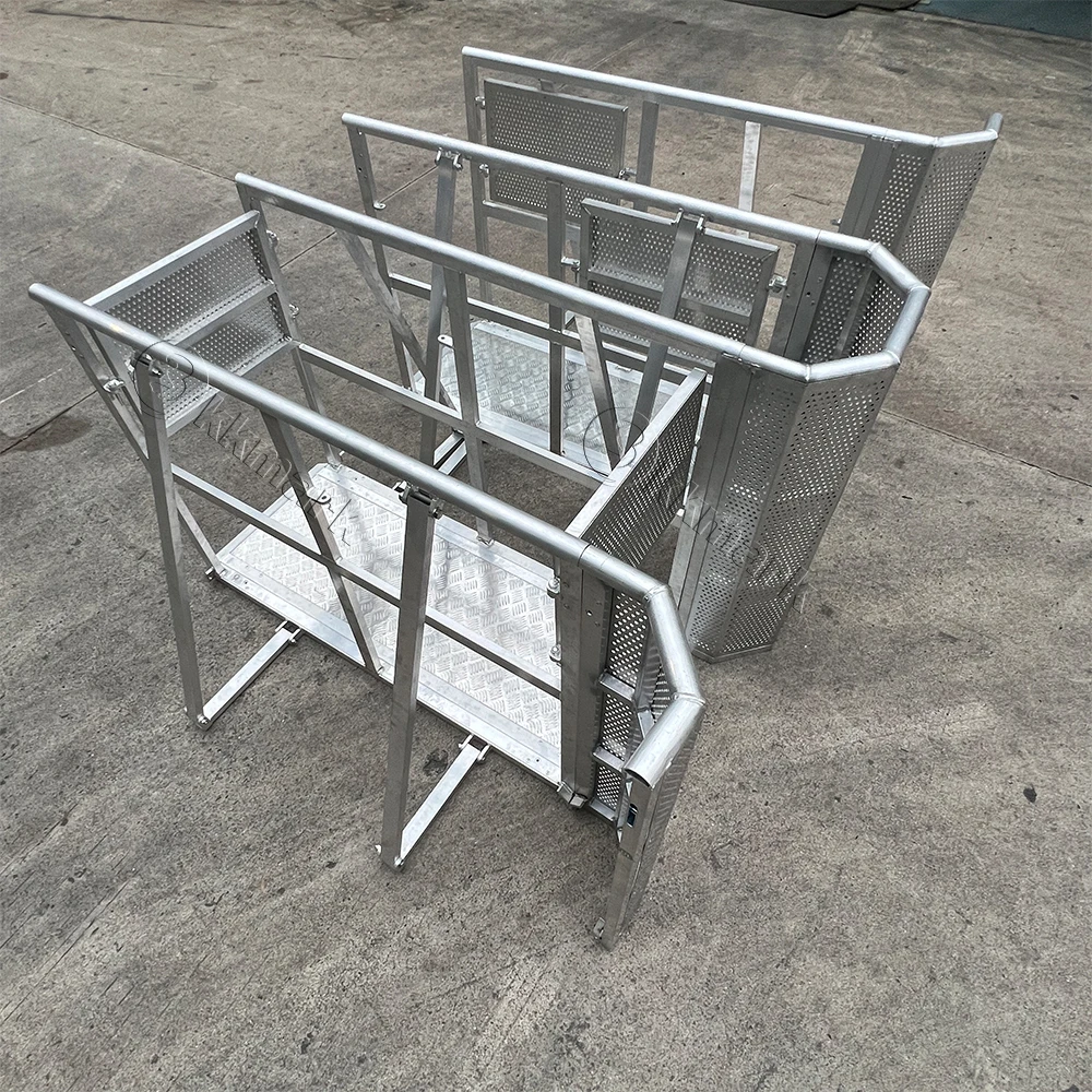 kkmark Silver Aluminum portable removable stable control snake runner line up access gate crowd control barriers