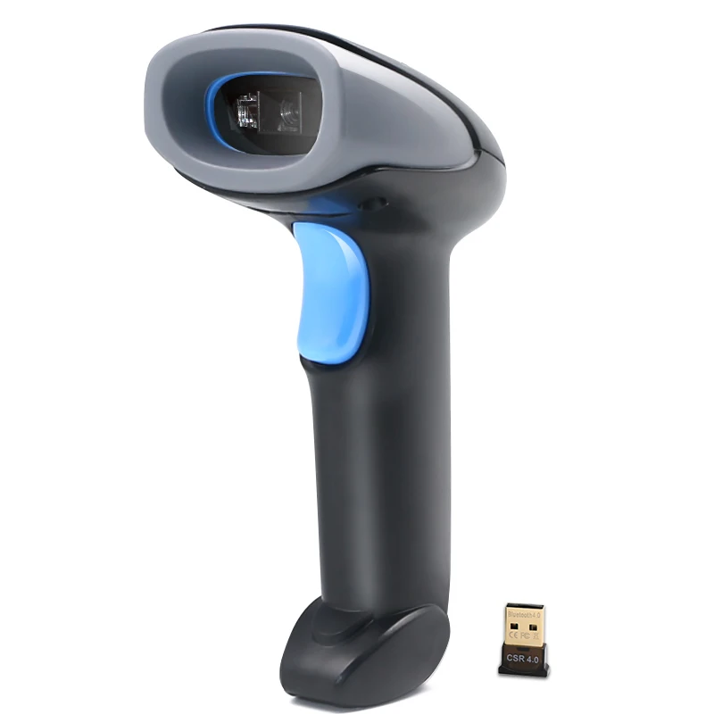 YOKO Bluetooth 2D 1D Barcode Scanner, Handheld Wireless USB  Barcode Reader Auto Sensing with stand