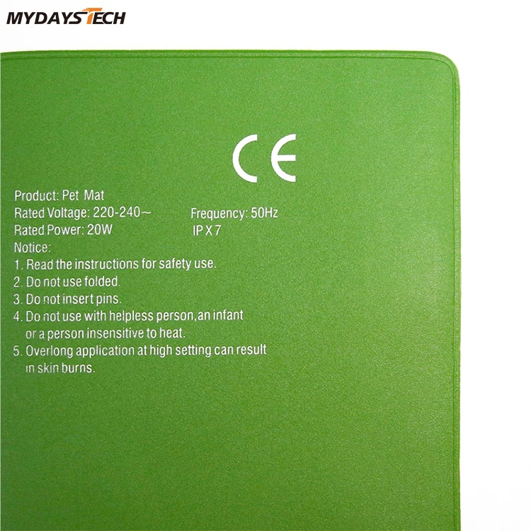 Mydays Tech New Arrived 10W 15*25cm Waterproof Heating Mat for Turtles Lizards Frogs