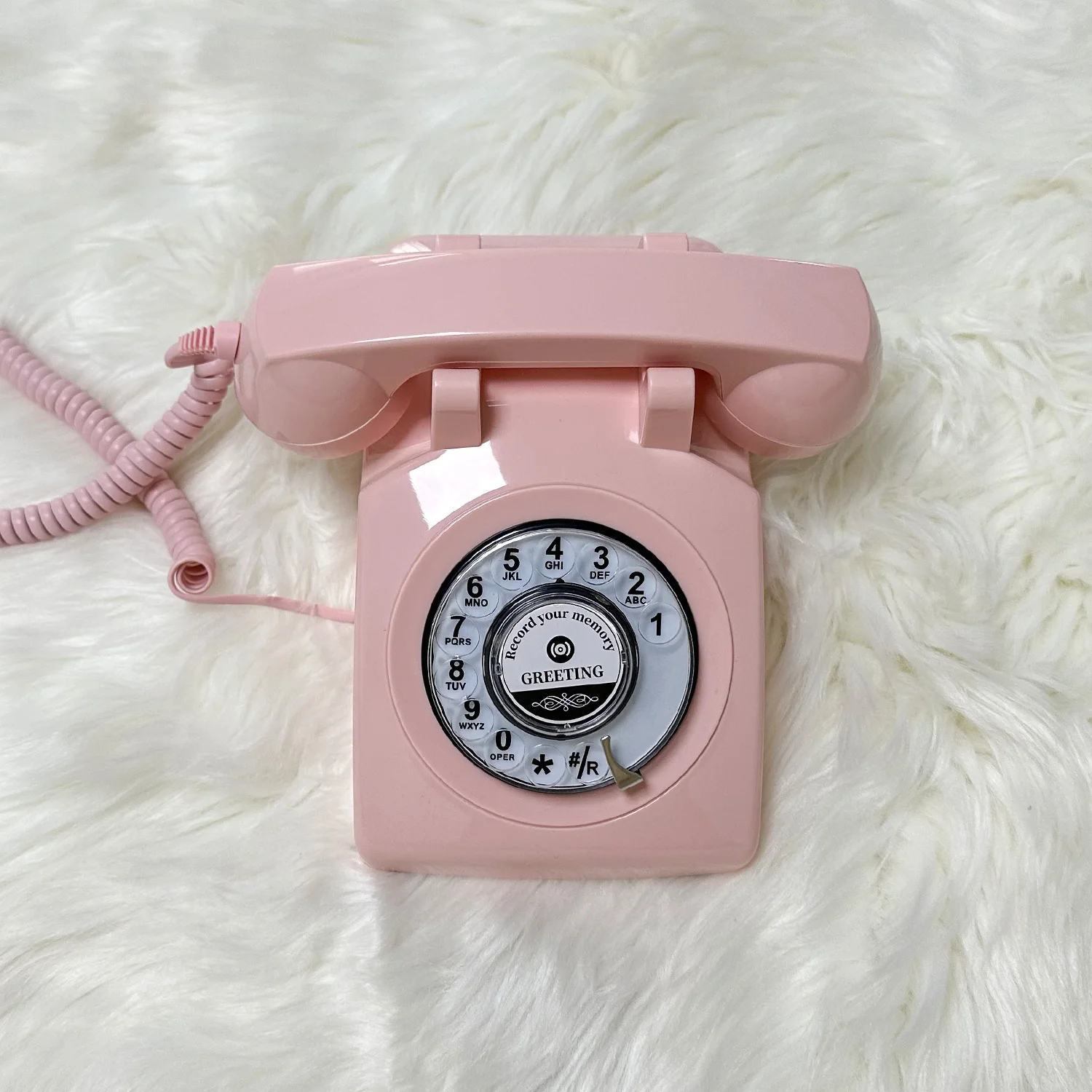 2024 Newest vogue Audio Guest Book Phone Antique Telephone Wedding Guest Audio Book Phone