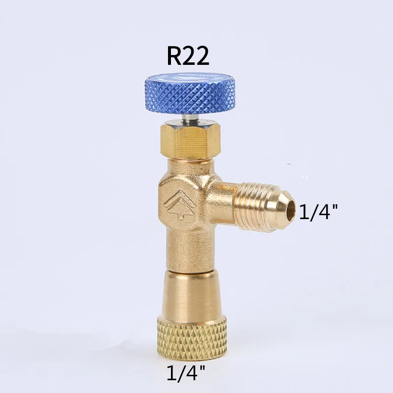 Fluorine Liquid Safety Valve R410 R22 Air Conditioning Refrigerant Adapter