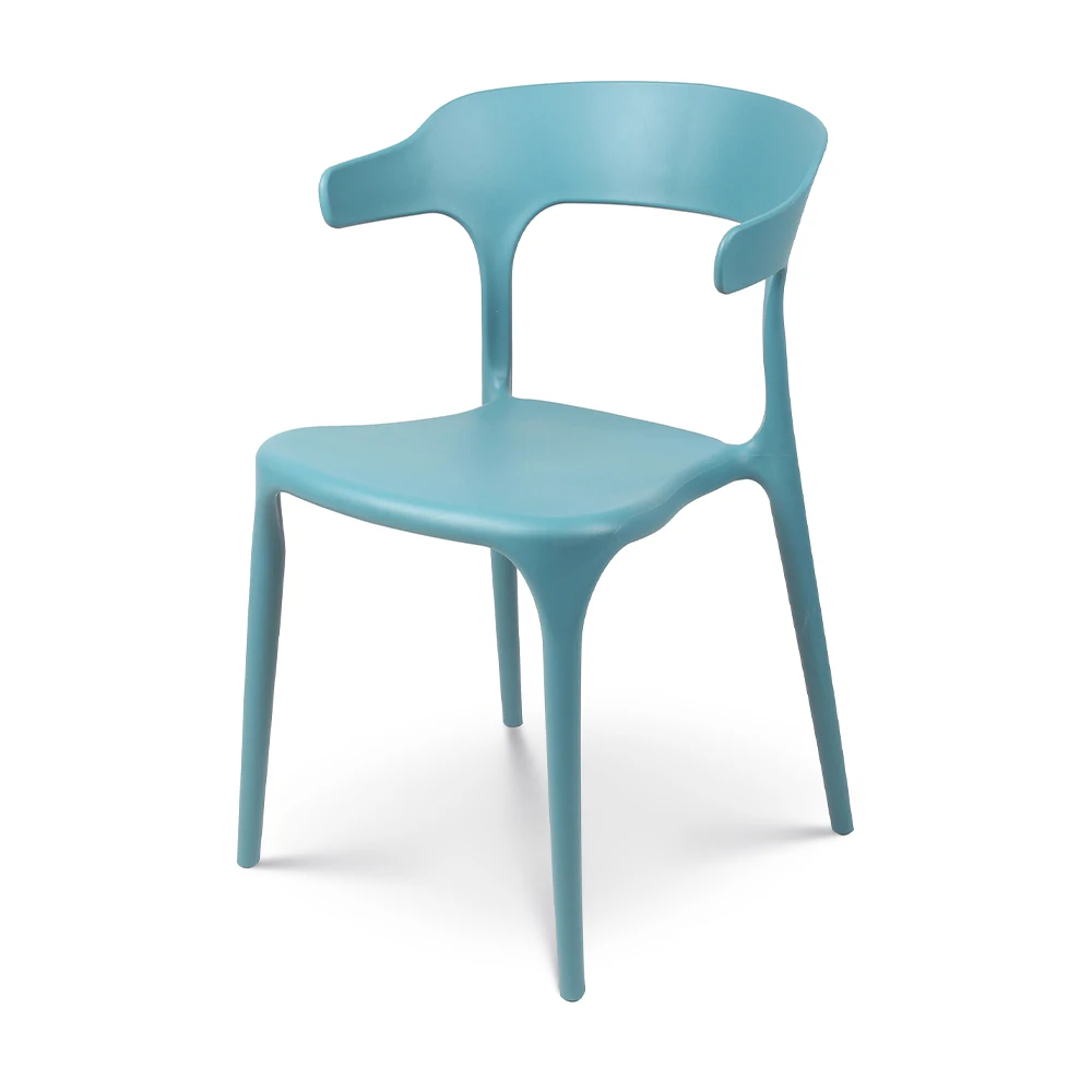 Factory cheap stackable plastic chair plastic outdoor dining chair
