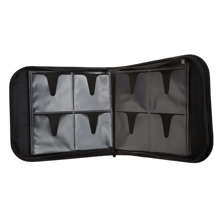 High quality material holds 128 CD/DVD Discs wallet,wholesale custom cd wallet