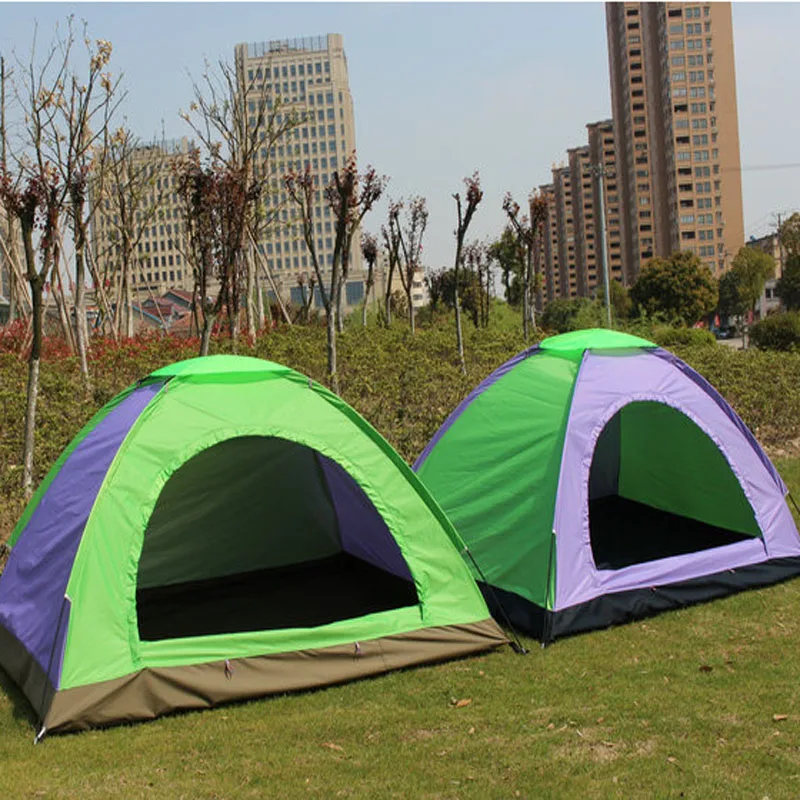 Outdoor Tent 2-3 Persons Full-automatic Double Beach Camping Simple Multi-person Rainproof Camping Tent