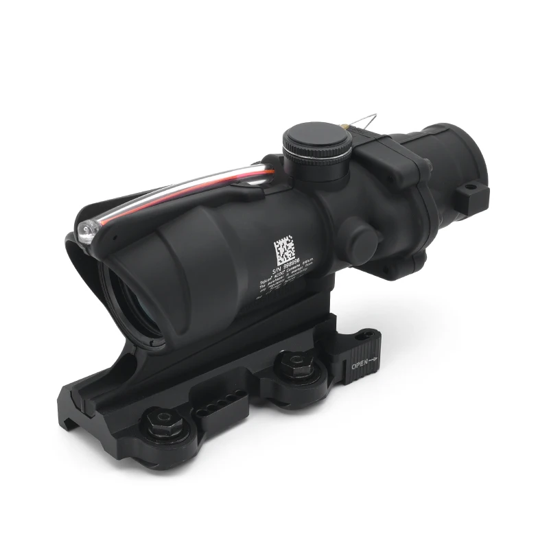 New Tactical Hunting 4X32 TA31 Upgraded Real Fiber Red Dot Scope with LT100 QD Mount