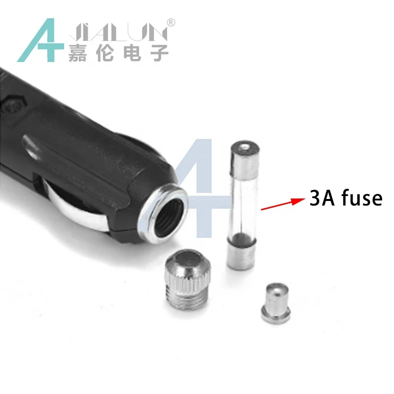 JIALUN 12V DC 5.5mm x 2.1mm Car Cigarette Lighter Power Supply Adapter Plug Charger Cable For Battery Charger LED Strip Lighting