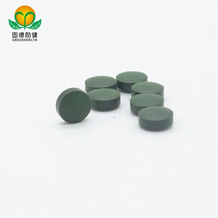 GMP Factory Supply Organic Spirulina and Chlorella Mixed Tablet
