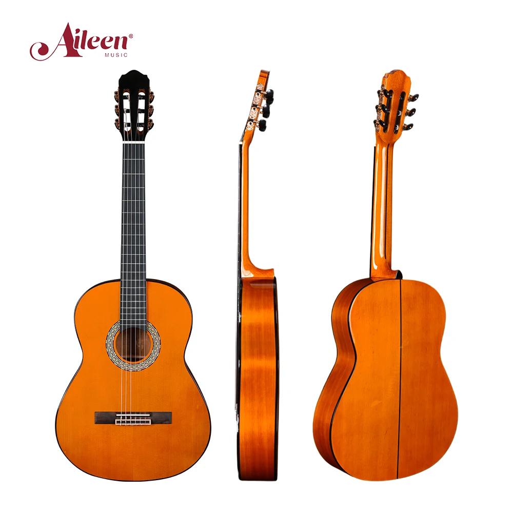 Винзз однотонная гитара фламенко 39-дюймовая Классическая с круглым концом (WCG190)