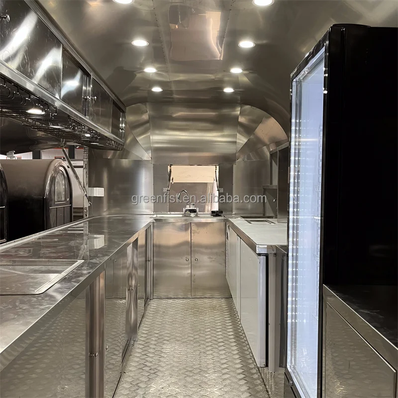 street food truck boat themed food trailers fully equipped airstream