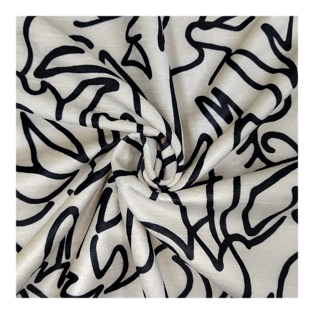 wholesale Polyester designer digital print fabric for sofa curtain chair lawn 100% cotton fabric pattern customization