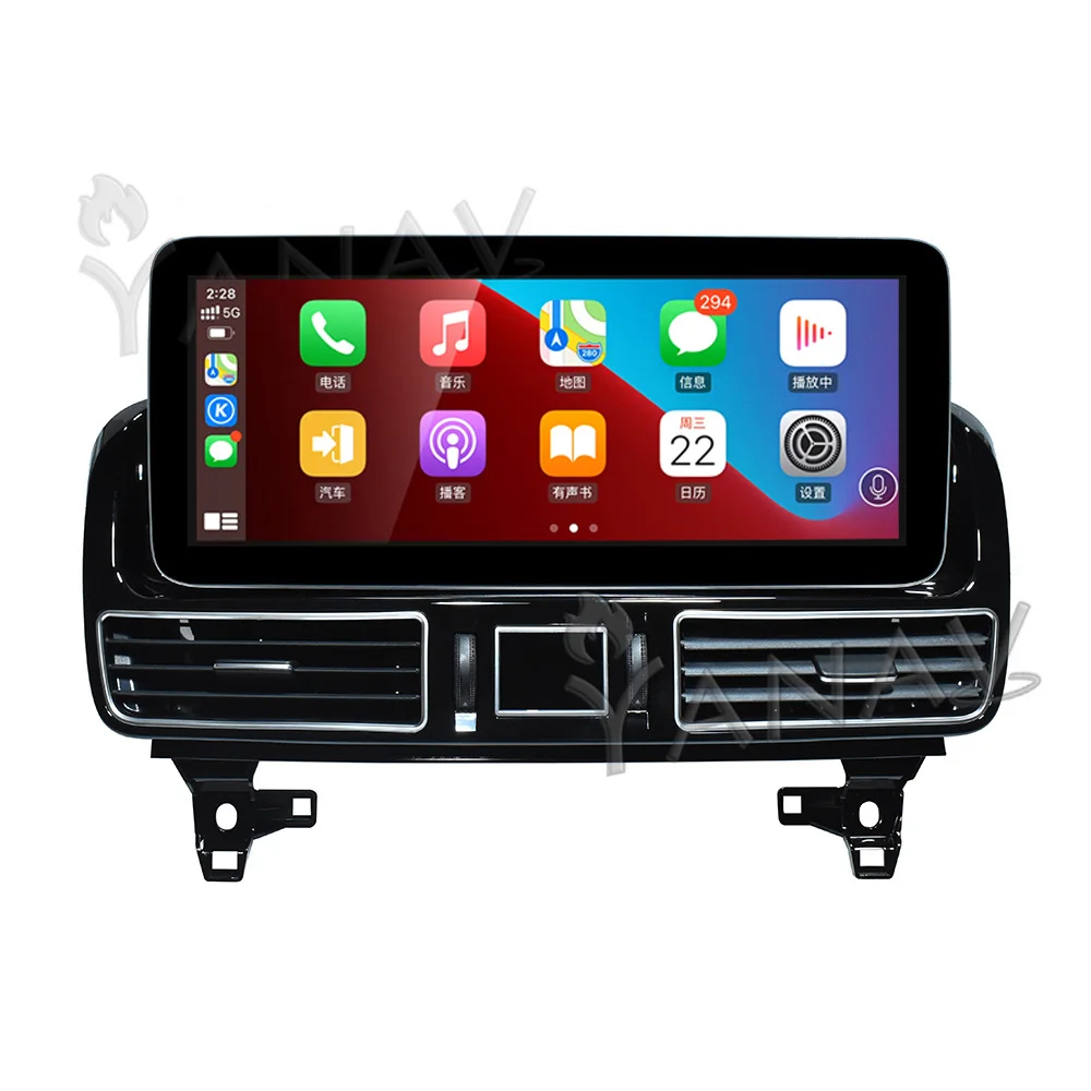 8 + 256 ГБ, Android 13, мультимедиа, авто, Google carplay, автомагнитола, GPS для Mercedes Benz, мл, GL, GLS, W166, X166, 2012-2019