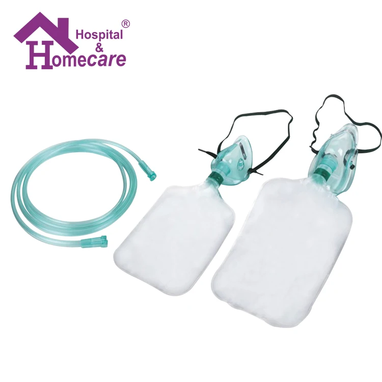 Medical Disposable PVC Oxygen Mask With Reservoir Bag