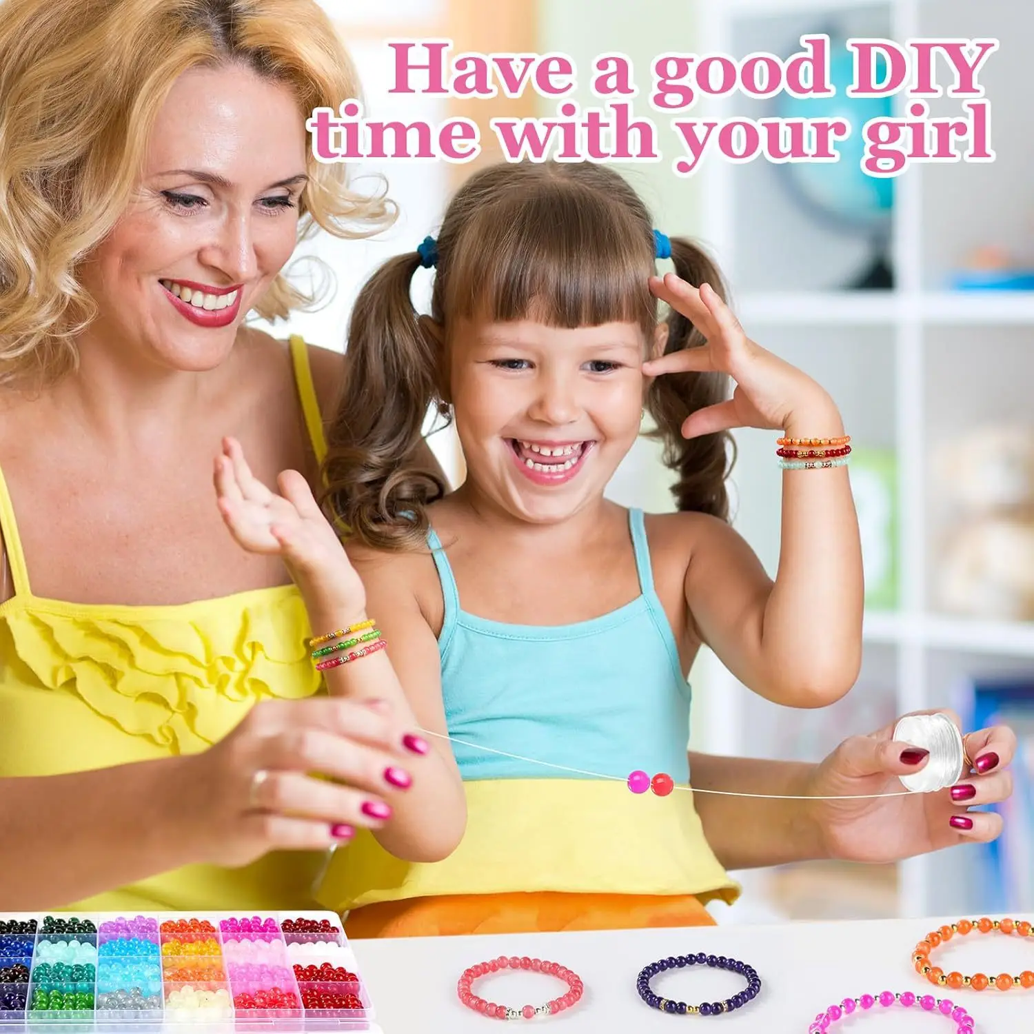Wholesale New Materials1420 pieces of 6mm glass beads jewelry production for kids adult