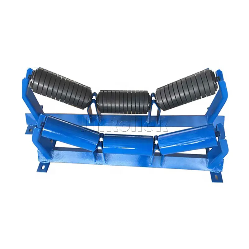 Impact Roller Cema Standard Carbon Steel Rubber Rings Coated Conveyor Roller