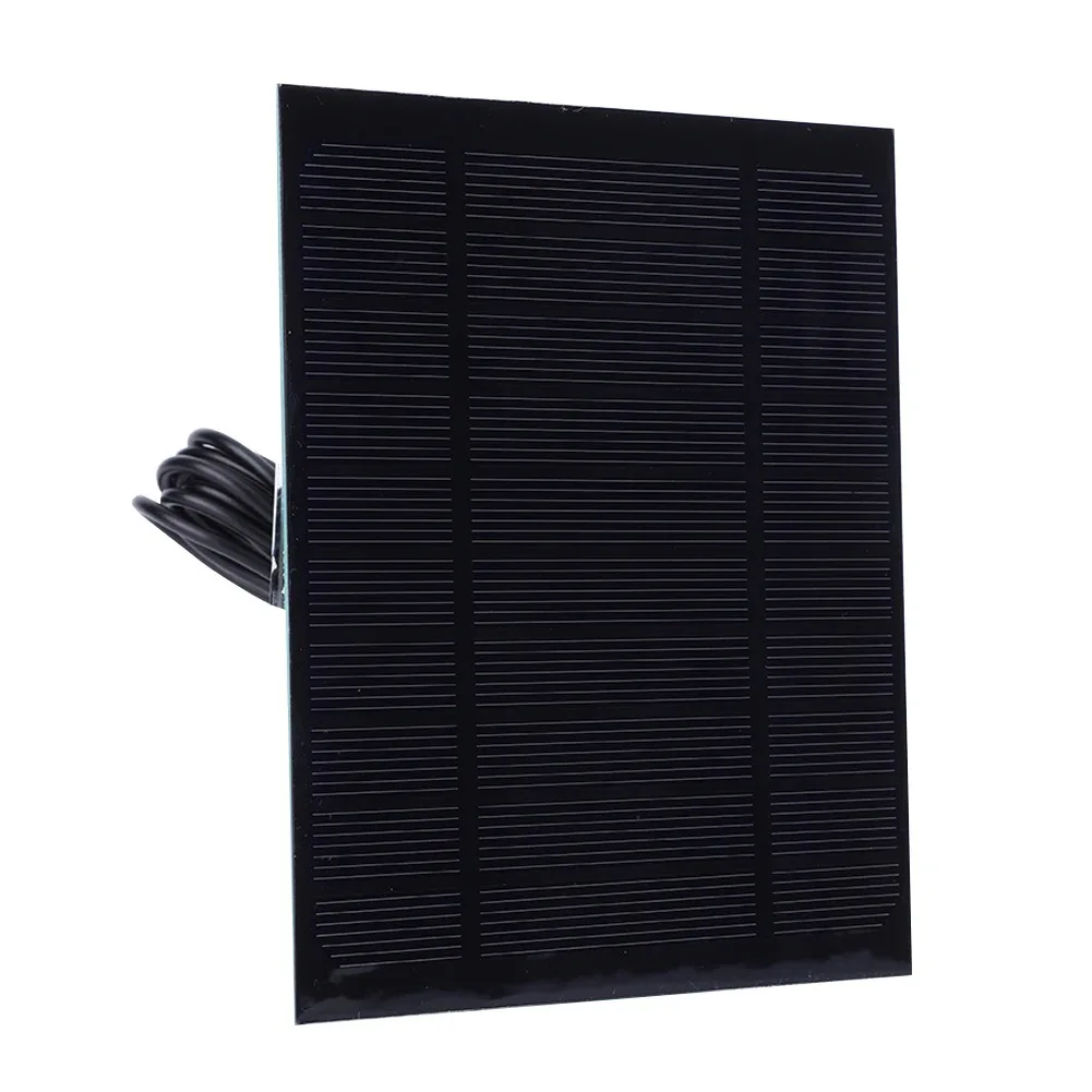 3.5W 5V ETFE Mini Solar Panels Monocrystalline Solar Cell with 3 Ports DC/Type-C/Micro USB for Lighting Monitoring System
