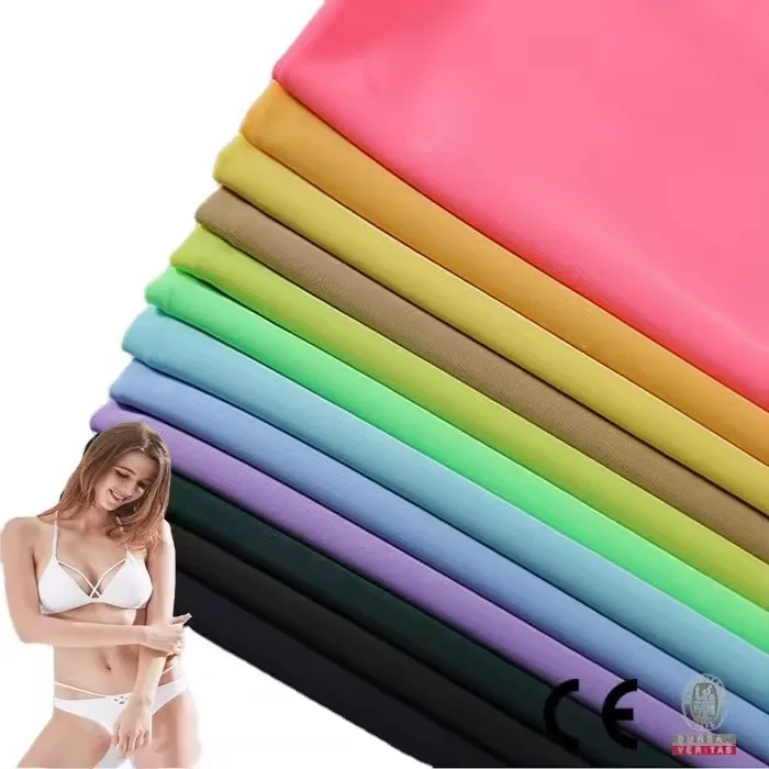 Polyester 4-way stretch  knit fabric polyester fabric for bikini swimwear