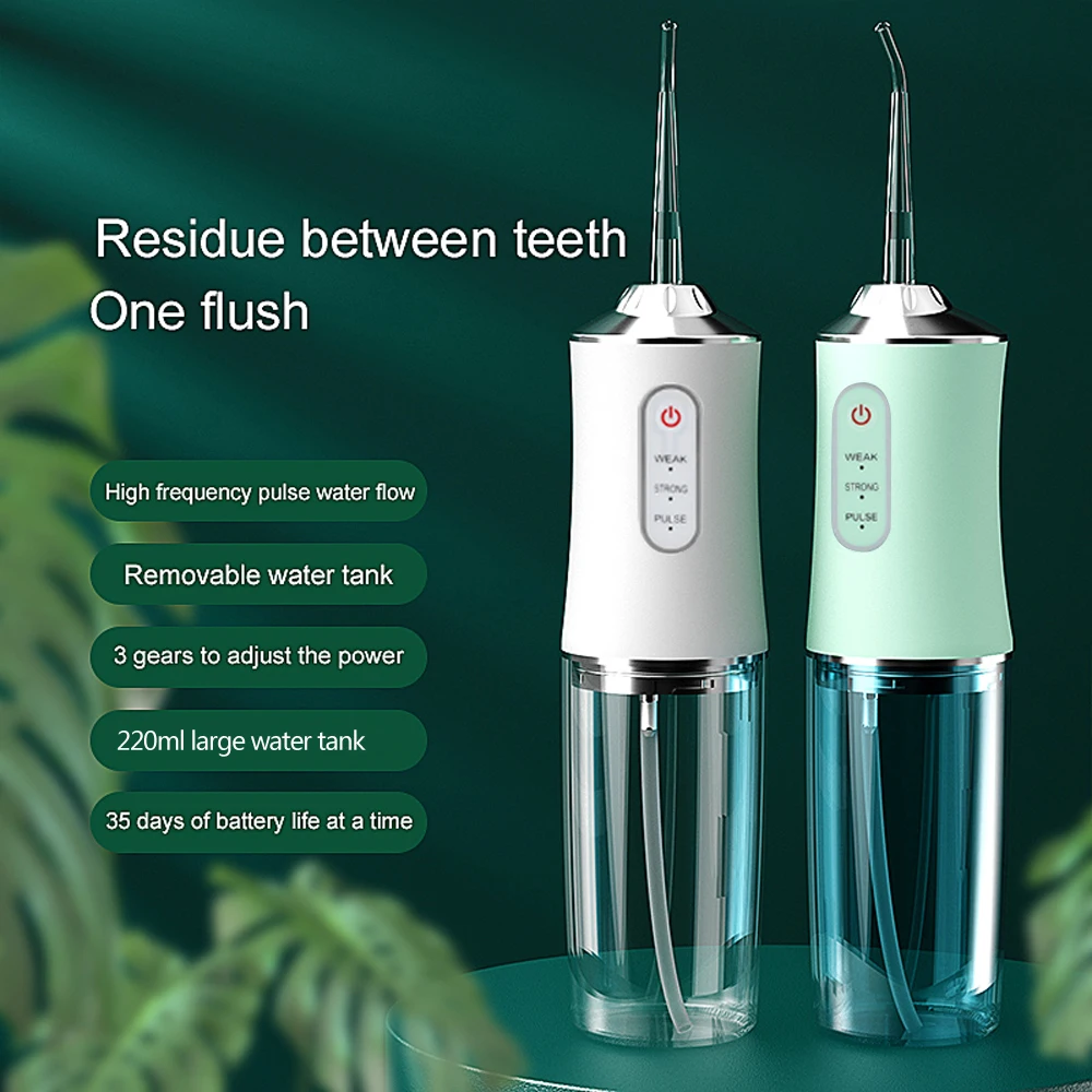 OEM 6886 portable water flosser cordless tooth rotatable usb water dental flosser