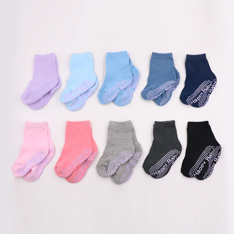 Wholesale designer custom made print embroidery knitting happy logo socks with knitted embroidered for branded famous kids brand