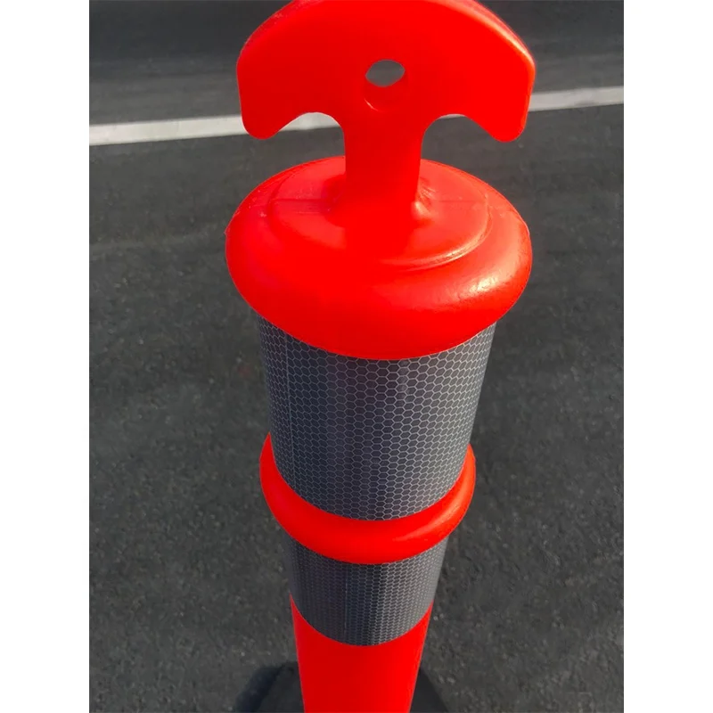 115cm Traffic Bollard Reflective Traffic Delineator PE Warning Post