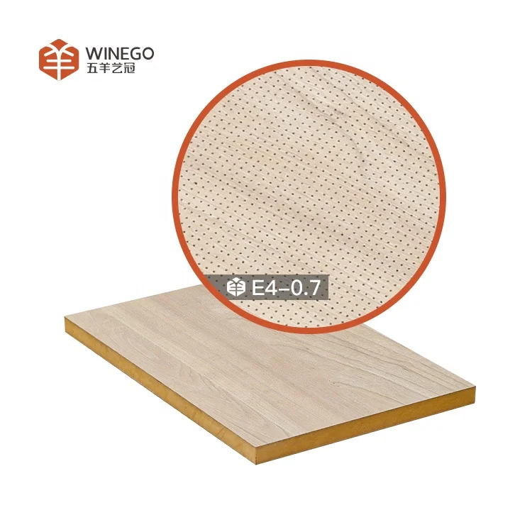 Micro Perforated Acoustic Timber Ceiling and Wall Panel for Public Space Interior Sound Absorption and Decoration