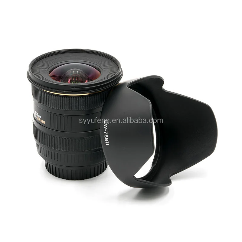 Green.l Camera lens hood for Canon