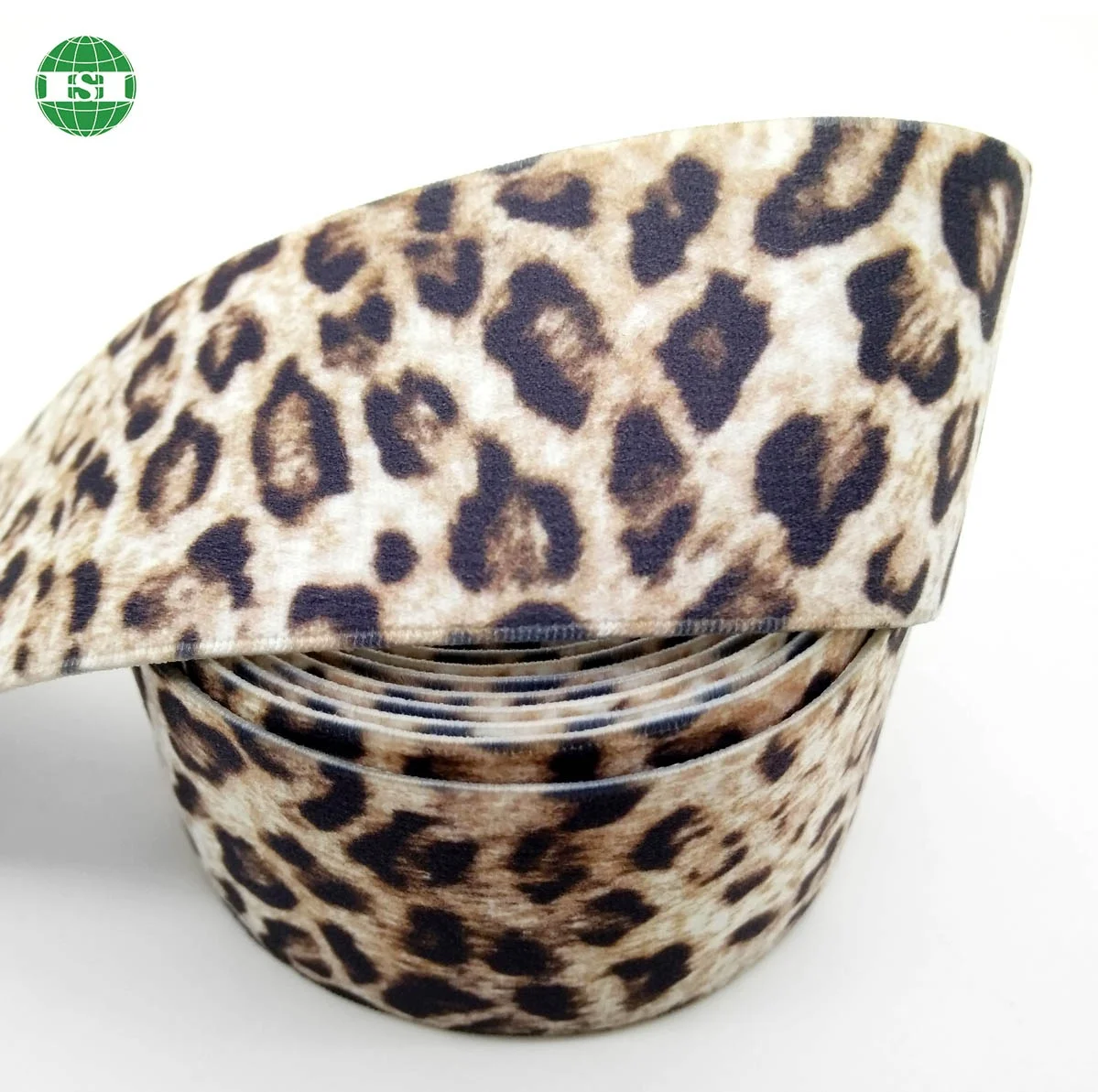 Leopard print soft elastic under band for underwear multi size 2cm  3cm 4cm 5cm  1 inch 1.5 inch full customization