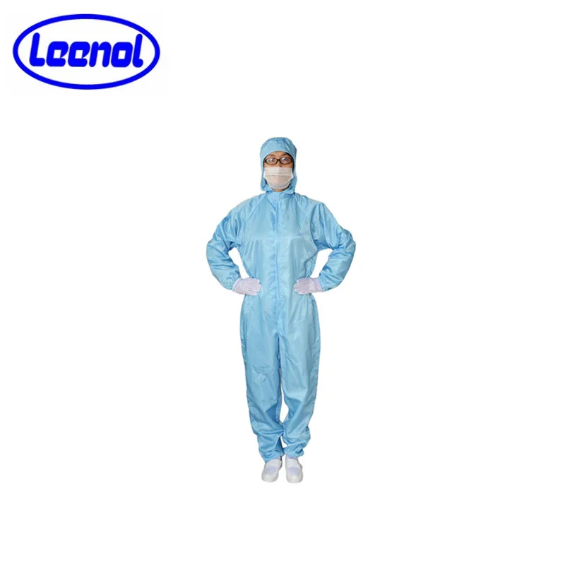 Leenol Esd Antistatic Reusable Electronics Workwear Cleanroom Work Clothes Uniform Dust Free Coverall