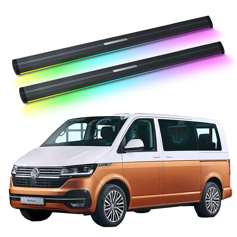 Automatic Electric Power Side Step Running Board Neon Led Light For VW Multivan 2012-2016 2017-2023