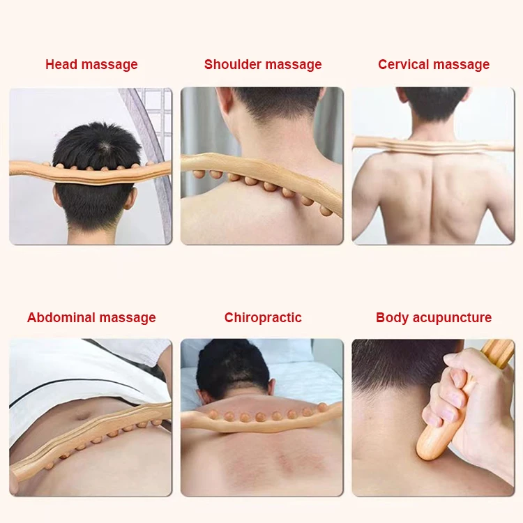 Wood Massager Roller Maderoterapia Kit Maderotherapy Wood Therapy Massage Tools Set