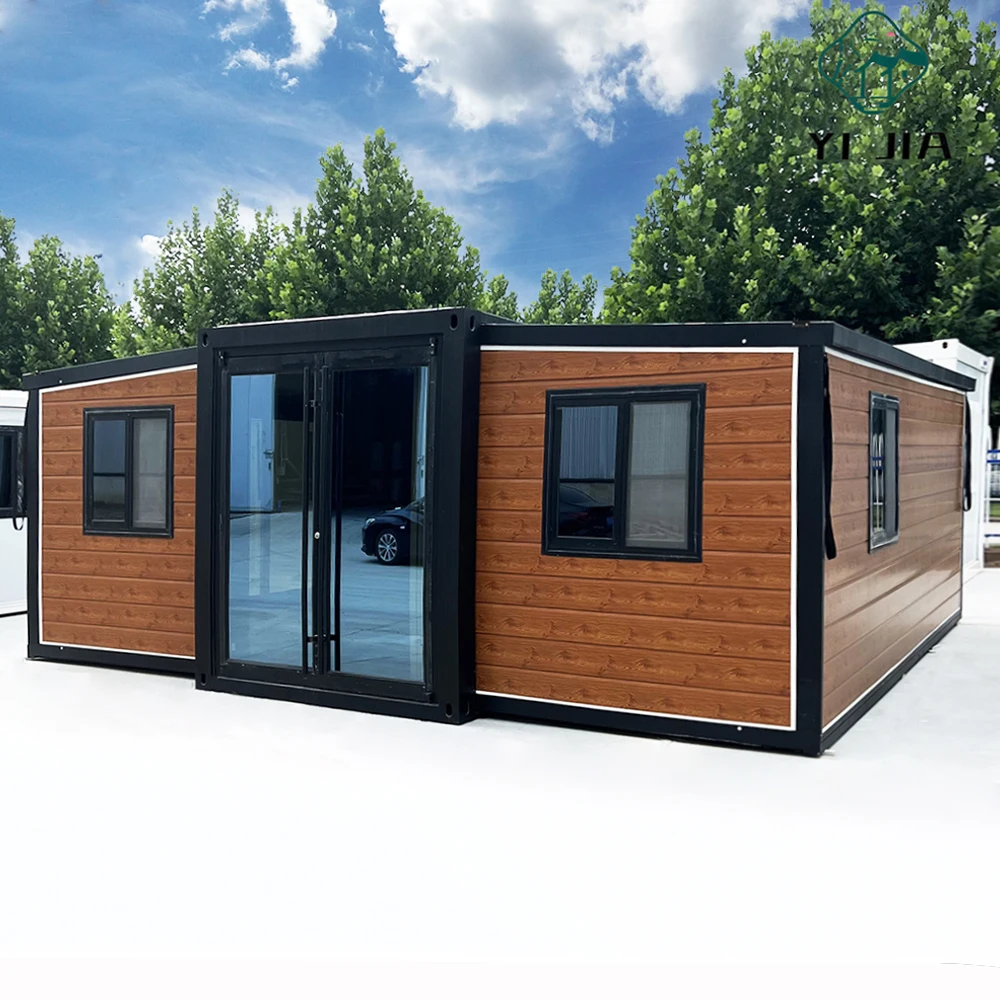 Steel Luxury Foldable Expandable Folding Flat Pack Container House Fast Install 20ft 40ft for Two or Three Bedrooms