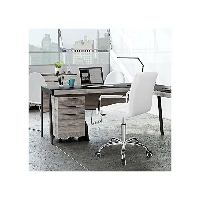 Comfortable Ergonomic Boss Pu Leather Sillas Oficina Swivel Chromed Based Executive Office Chairs