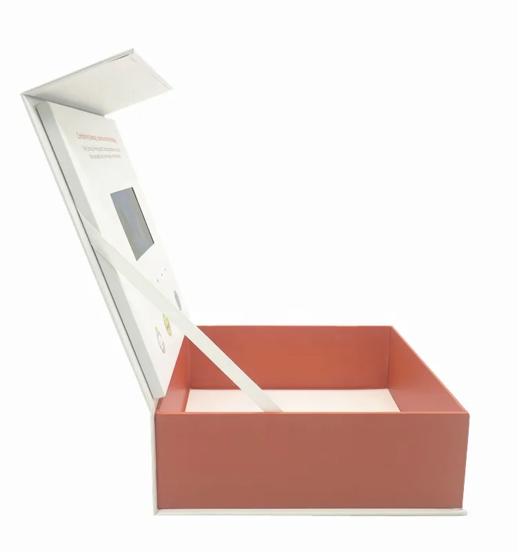 Luxurious Lcd Digital Screen Video Presentation Box for Gift Wedding Commerical