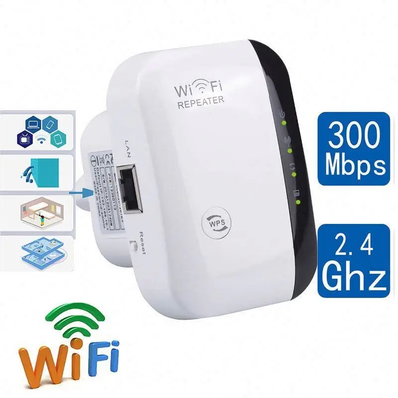  Беспроводной Wi-Fi репитер 802.11N 300 Мбит/с с вилкой Стандарта