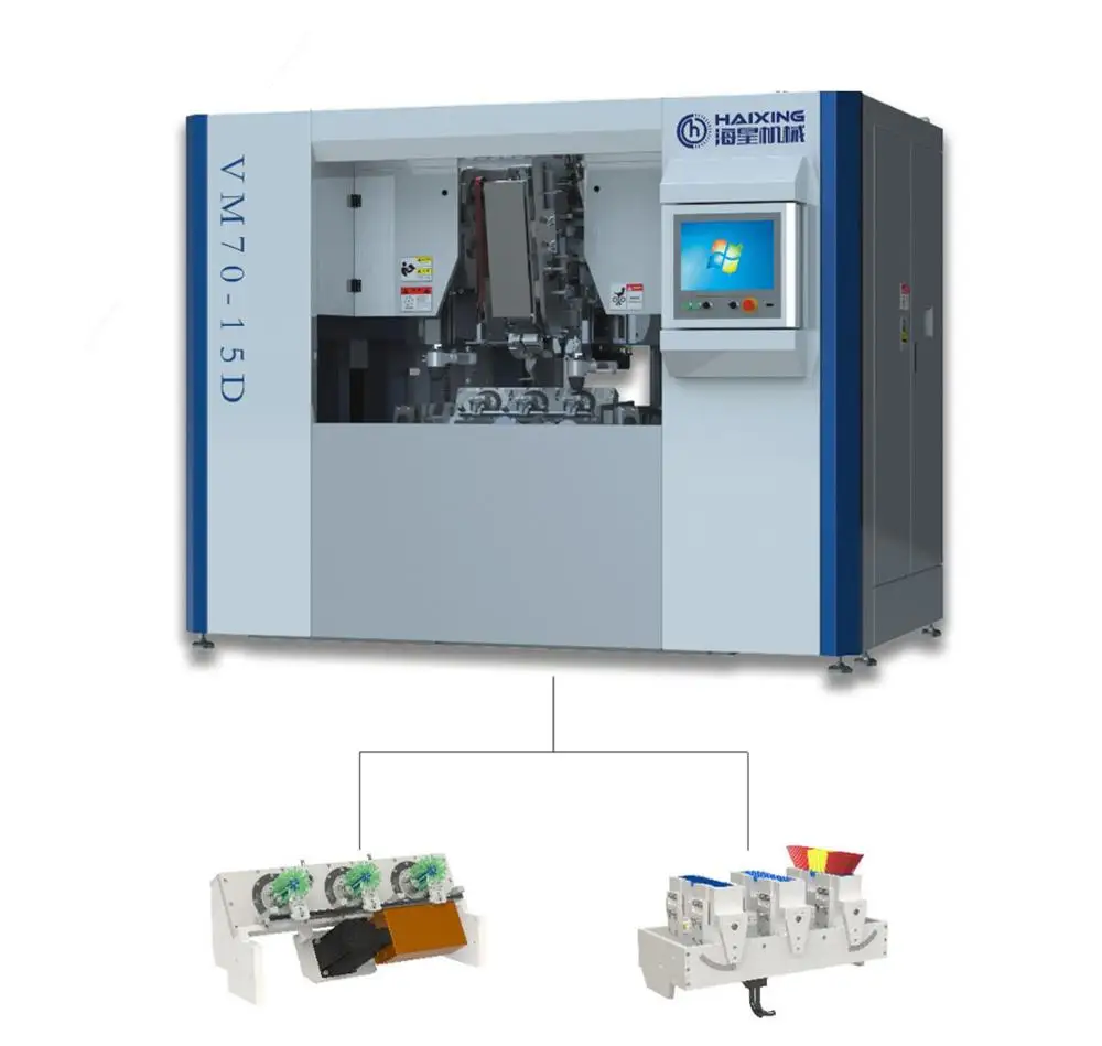 
High Speed 5 Axes 3 heads CNC Automatic China Manufacturing Brush Tuft Machine 