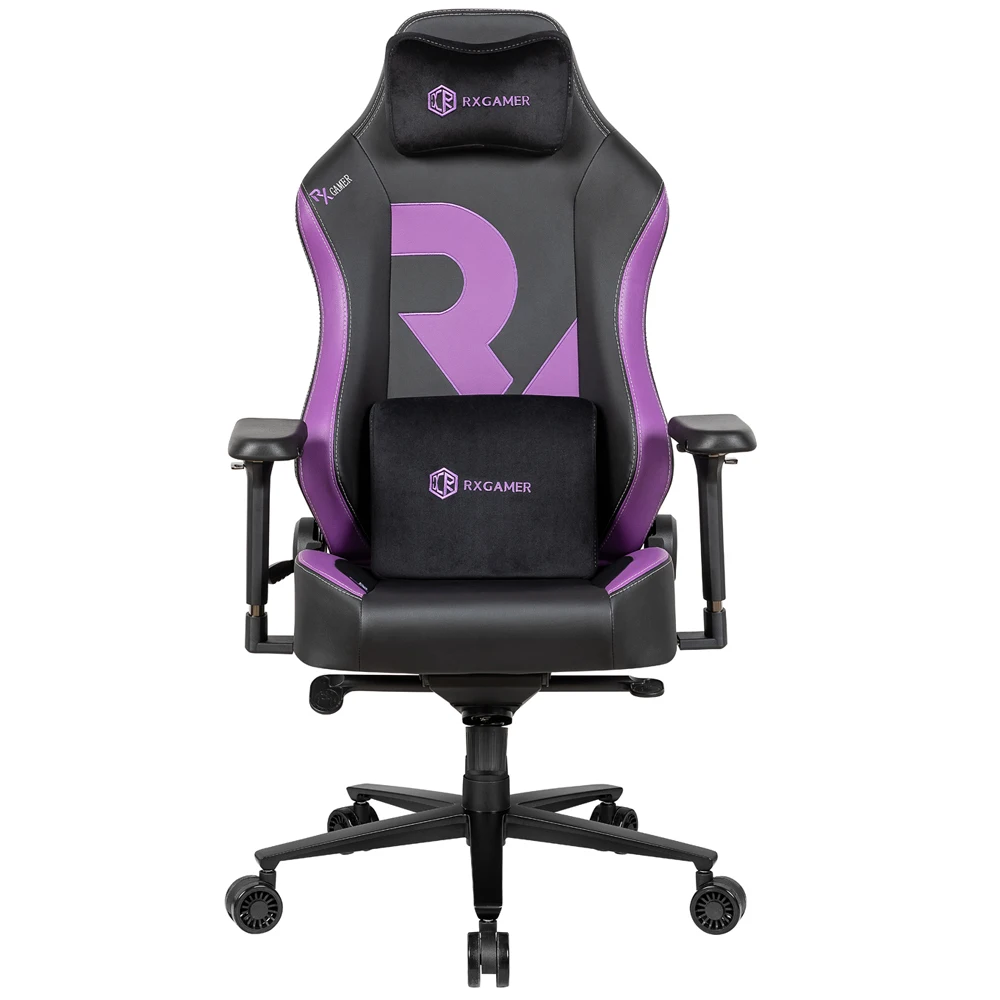 Wholesales customize high back racing adjustable leather ergonomic purple swivel gaming chair
