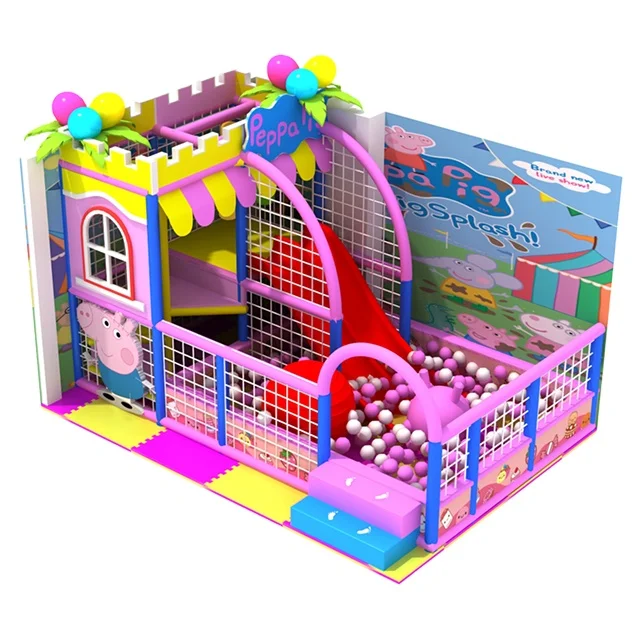 Children Mall Soft  play houses Plastic Tube Slides Playhouse Indoor kids Playground