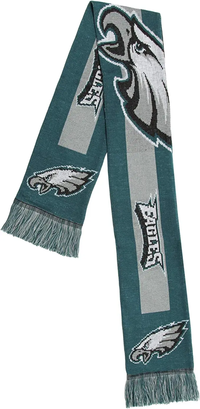 Оригинальный акриловый вязаный шарф NFL Филадельфия Eagles с