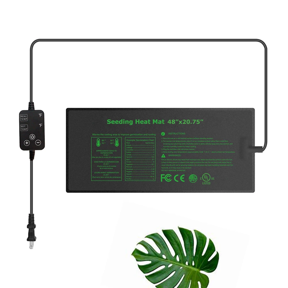 Factory Wholesale Starter Garden Supplies Hot Pad Waterproof Mat With Heat Controller Seedling Warming