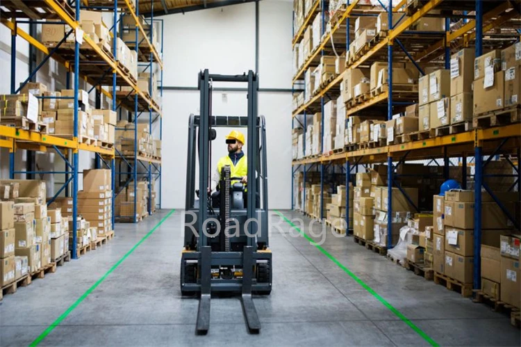 automatic guided vehicle AGV Forklift Laser light warehouse Danger Area Warning Light workplace hazard sign red zone work lights